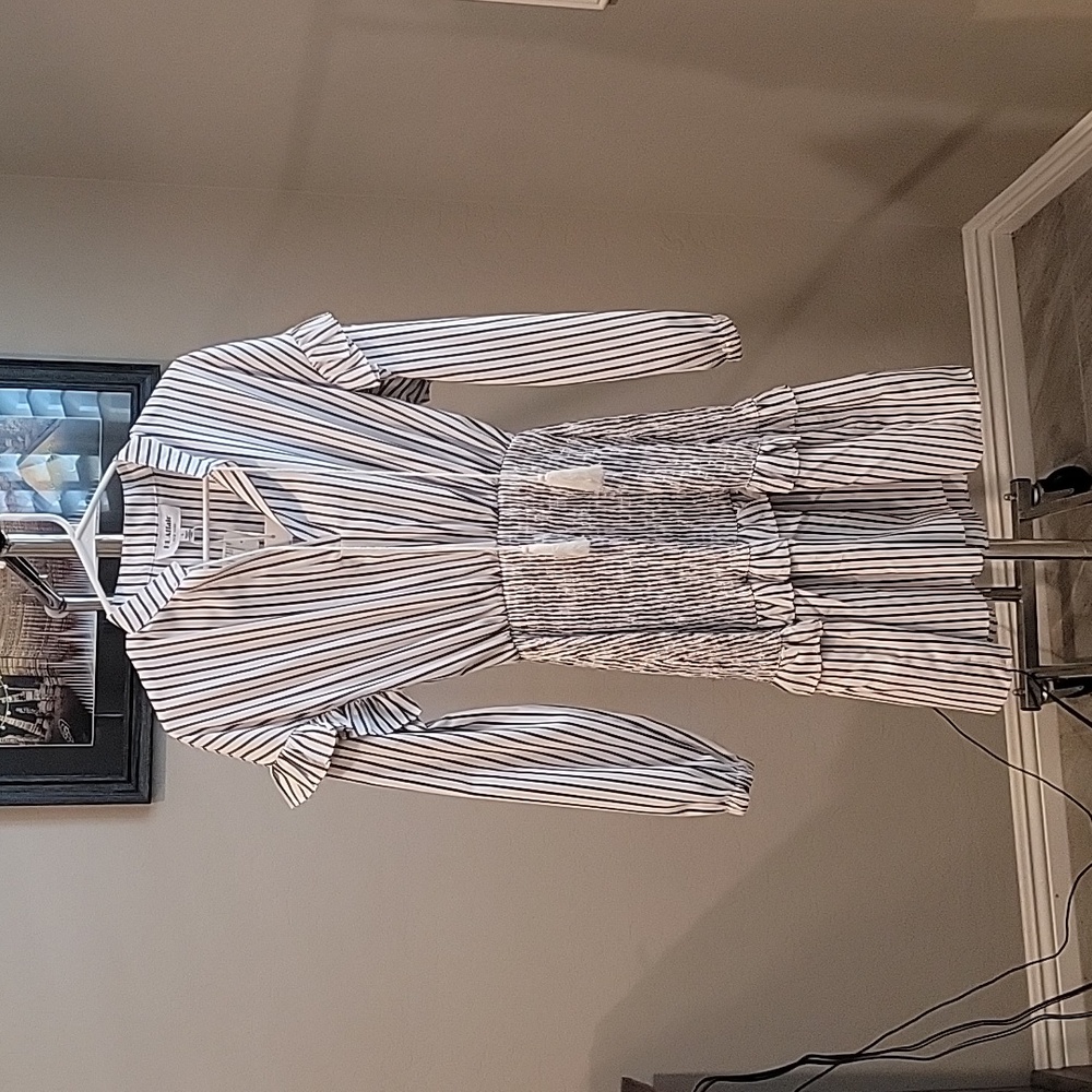 NWT  HL Affair Stripped Dress